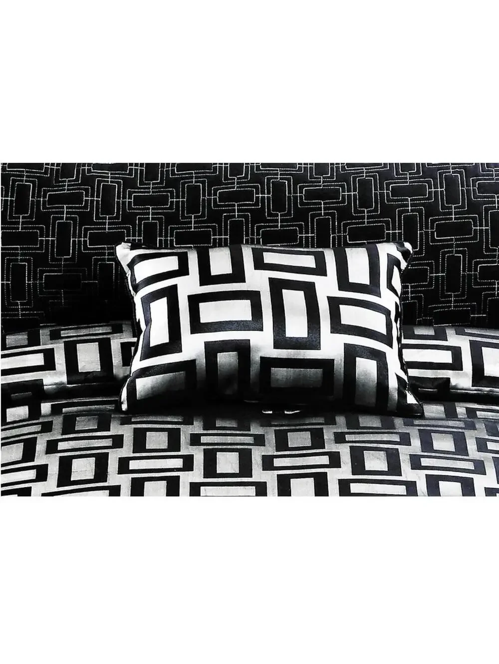 $169 Luxury Bedding King 5 Piece Comforter Set Gray/Black
